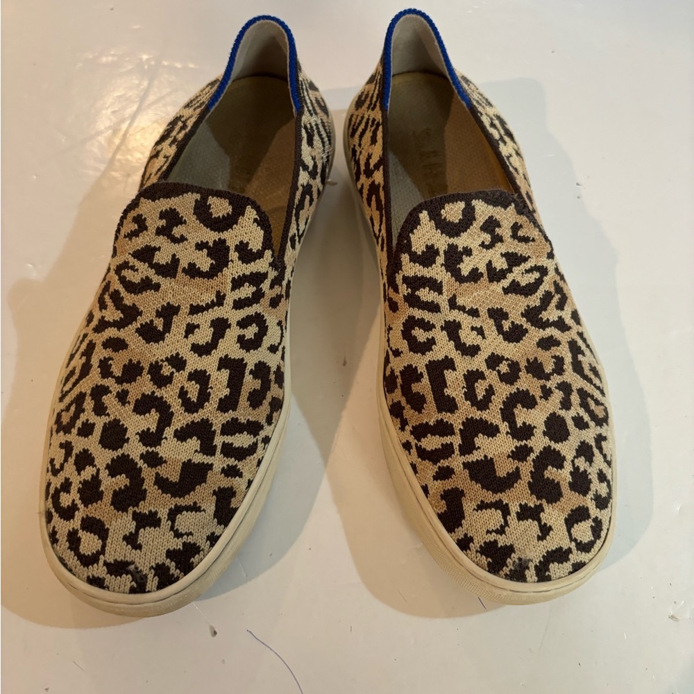 ROTHY’S Leopard Print Slip On SNEAKERS 6.5